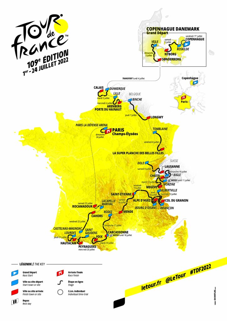 ¿Dónde es la presentacion del Tour de Francia 2022